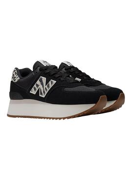 Baskets New Balance 574+ Noire pour Femme