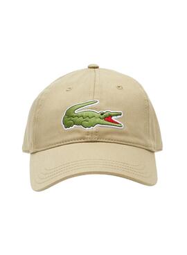 Casquette Lacoste Grand Croco Beige pour Homme et Femme