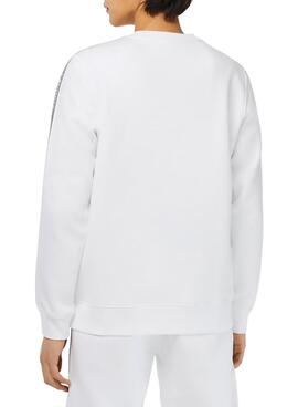 Sweat Lacoste Streetwear Blanc pour Homme