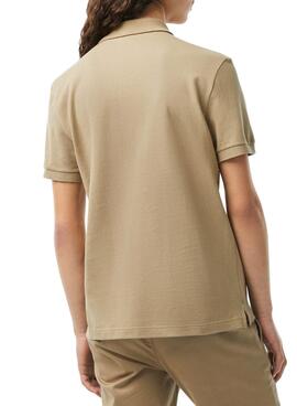 Polo Lacoste Slim Fit Beige pour Homme