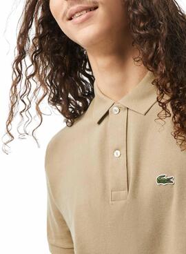 Polo Lacoste Slim Fit Beige pour Homme