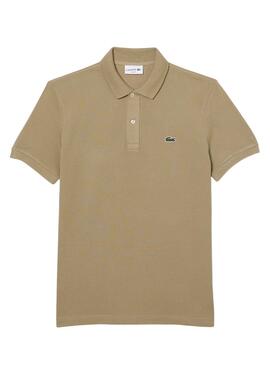 Polo Lacoste Slim Fit Beige pour Homme