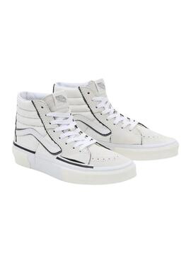 Baskets Vans SK8-Hi Reconstruire Blanc