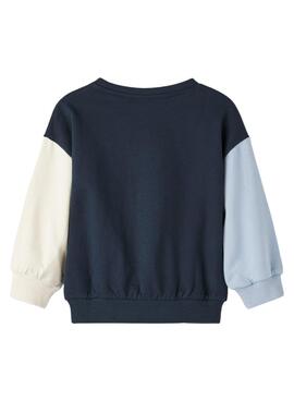 Sweat Name It Visusan Bleu Marine pour Fille