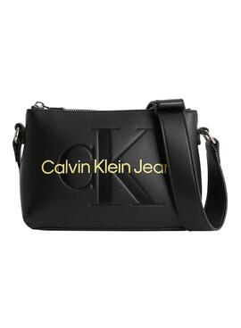 Sac à main Appareil photo Calvin Klein Sculpted Noire Femme
