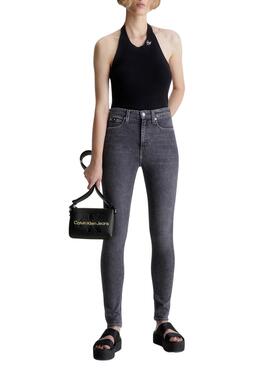 Sac à main Appareil photo Calvin Klein Sculpted Noire Femme