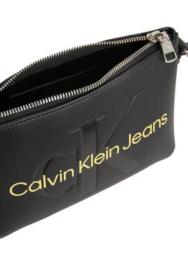 Sac à main Appareil photo Calvin Klein Sculpted Noire Femme