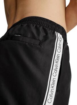 Slip de bain Calvin Klein Short Noire pour Homme