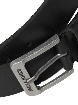 Ceinture Jack & Jones Rock Cuir Noire Homme
