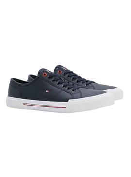 Baskets Tommy Hilfiger Vulc Bleu Marine pour Homme