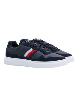 Baskets Tommy Hilfiger Mix Cup Bleu Marine Homme