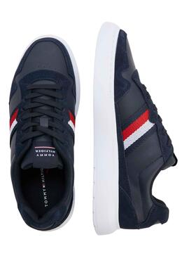 Baskets Tommy Hilfiger Mix Cup Bleu Marine Homme