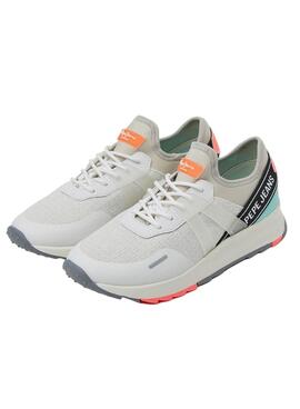 Baskets Pepe Jeans Joytech Blanc pour Femme