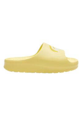 Flip flops Lacoste Serve Slide Jaune pour Femme