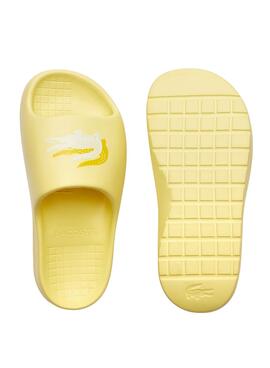 Flip flops Lacoste Serve Slide Jaune pour Femme