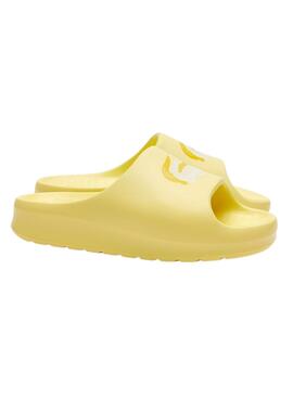 Flip flops Lacoste Serve Slide Jaune pour Femme