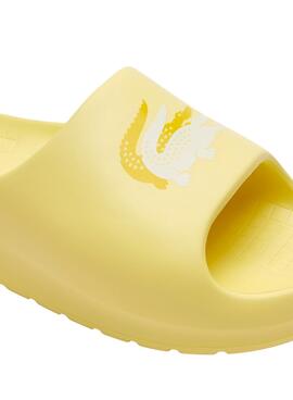 Flip flops Lacoste Serve Slide Jaune pour Femme