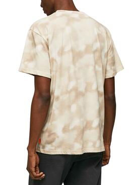 T-Shirt Pepe Jeans Rickie Beige pour Homme