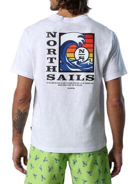 T-Shirt North Sails Tomorrow Blanc pour Homme