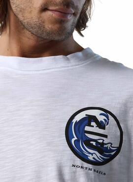 T-Shirt North Sails Tomorrow Blanc pour Homme