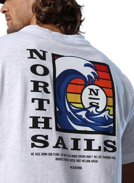 T-Shirt North Sails Tomorrow Blanc pour Homme