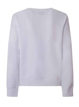 Sweat Pepe Jeans Nora Blanc pour Femme