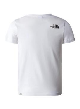 T-Shirt The North Face Dome Blanc pour Garçon