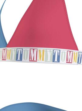 Bikini Tommy Hilfiger Triangle Bleu pour Fille