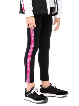 Leggings Calvin Klein Logo Tape Noir Fille