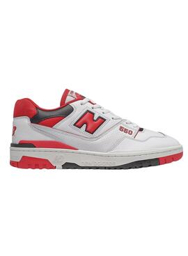 Baskets New Balance BB550 Blanc Et Rouge