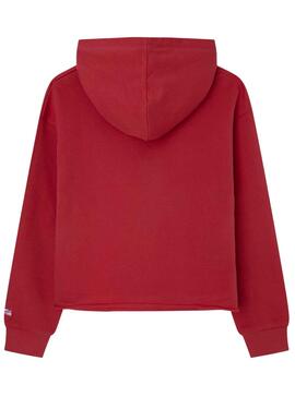 Sweat Pepe Jeans Elicia Rouge pour Fille