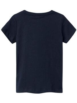 T-Shirt Name It Diana Bleu Marine pour Fille