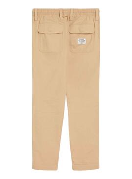 Pantalon Tommy Hilfiger Poplin Beige pour Garçon