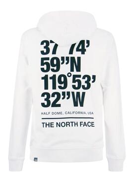 Sweat The North Face Coordinates Blanc Homme