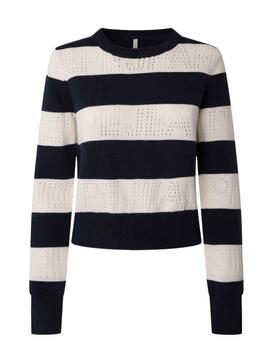 Pull Pepe Jeans Francine Rayures pour Femme