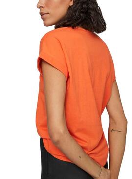 T-Shirt Vila Dreamers Orange pour Femme