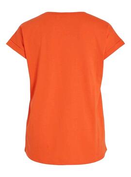 T-Shirt Vila Dreamers Orange pour Femme