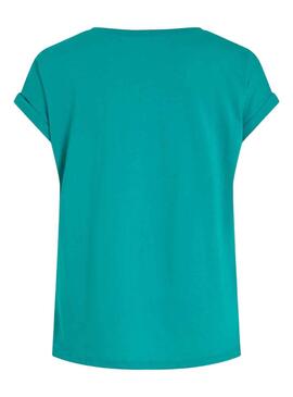 T-Shirt Vila Dreamers Turquesa pour Femme
