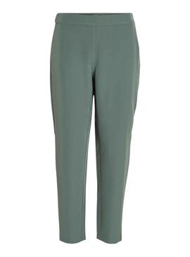 Pantalon Vila Carrie Vert pour Femme