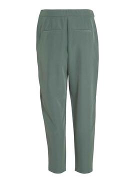 Pantalon Vila Carrie Vert pour Femme