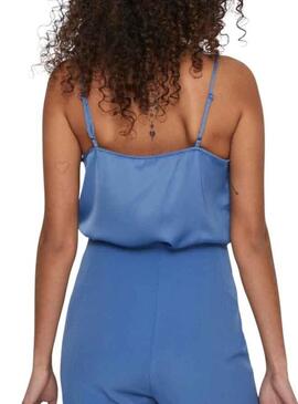 Top Vila Renny Bleu pour Femme