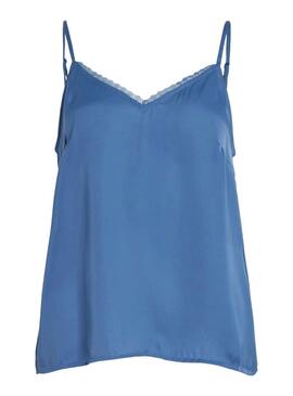 Top Vila Renny Bleu pour Femme