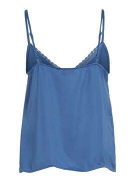 Top Vila Renny Bleu pour Femme