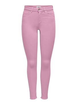 Pantalon Only Rose poudré pour Femme