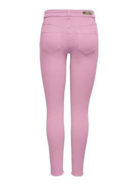 Pantalon Only Rose poudré pour Femme