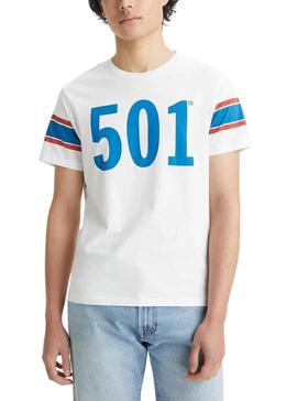 T-Shirt Levis 501 Blanc pour Homme