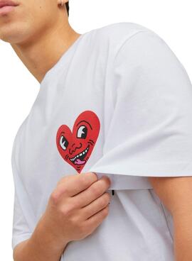 T-Shirt Jack & Jones Keith Haring Blanc Homme