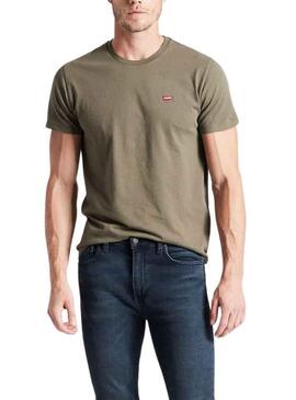 T-Shirt Levis Original Vert pour Homme