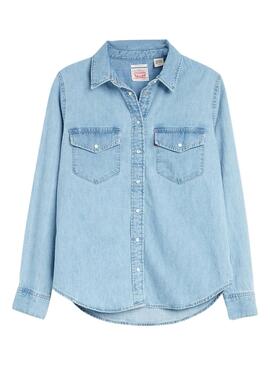 Chemise Levis Western Bleu pour Femme