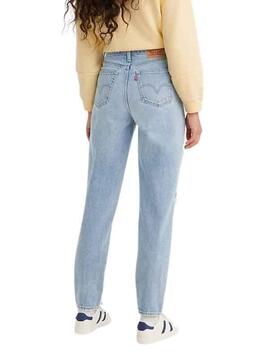 Pantalon Jeans Levis Mom Jean Bleu Claro Femme